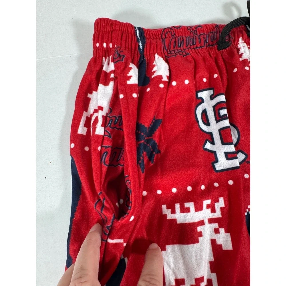 St. Louis Cardinals MLB Christmas‎ Pajama Set Womens XL Red Holiday Moose